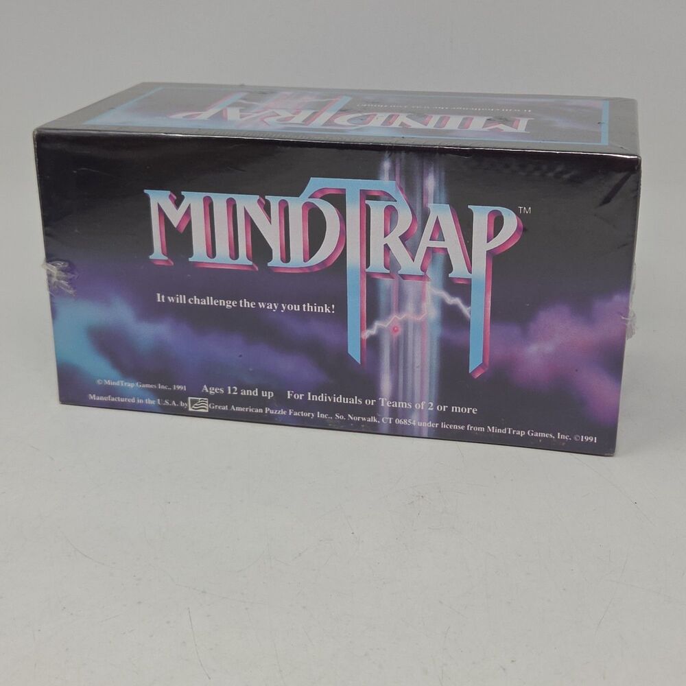 Mindtrap Game - Original 1991 Vintage Family Card Game Sealed